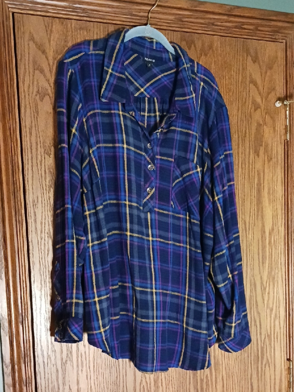 Women's Torrid 1/2 Button Pull Over Top